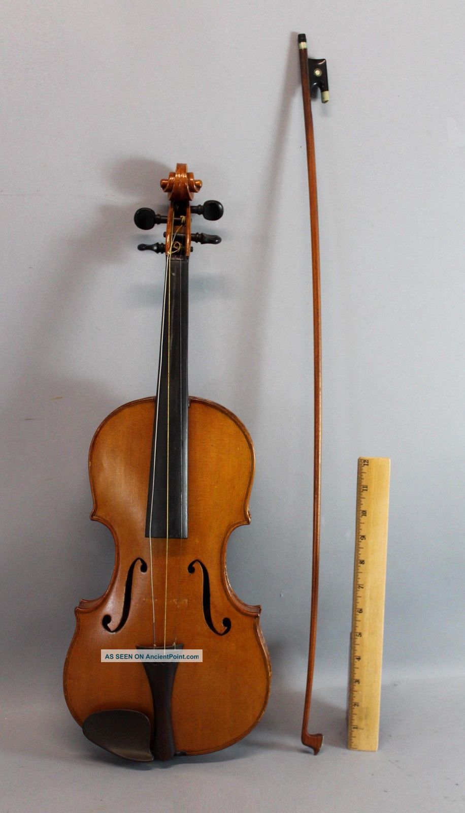 Antique Steamship Captain Alvah Belmont Strout 4/4 Violin & French