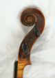 Antique English Violin 18th C.  Grafted Scroll And Ready To Play String photo 6
