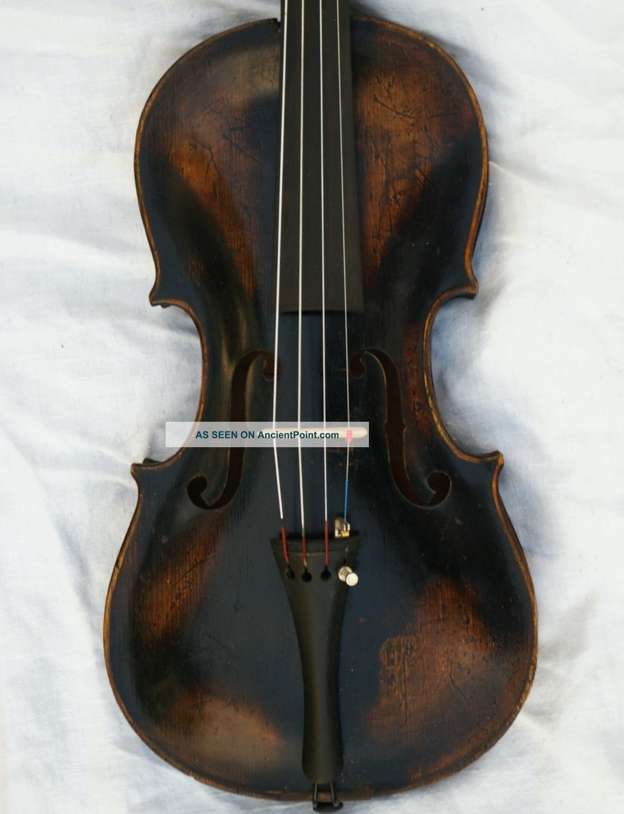 Antique Italian Labelled Violin Florinus Guidantus Bononiae 1719 Grafted Scroll String photo