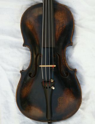 Antique Italian Labelled Violin Florinus Guidantus Bononiae 1719 Grafted Scroll photo