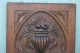 19thc Wooden Oak Panel With Fruits,  Urn,  Leaves & Other Carving C1880s Other Antique Woodenware photo 2