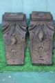 Pair: 16thc Gothic Tudor Period Wooden Oak Large Corbels C1590s Other Antique Woodenware photo 11