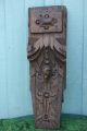 Pair: 16thc Gothic Tudor Period Wooden Oak Large Corbels C1590s Other Antique Woodenware photo 3