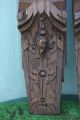 Pair: 16thc Gothic Tudor Period Wooden Oak Large Corbels C1590s Other Antique Woodenware photo 5