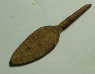 Rare Ancient Roman Javelin Arrowhead Ballista Bolt Head Artifact Intact photo