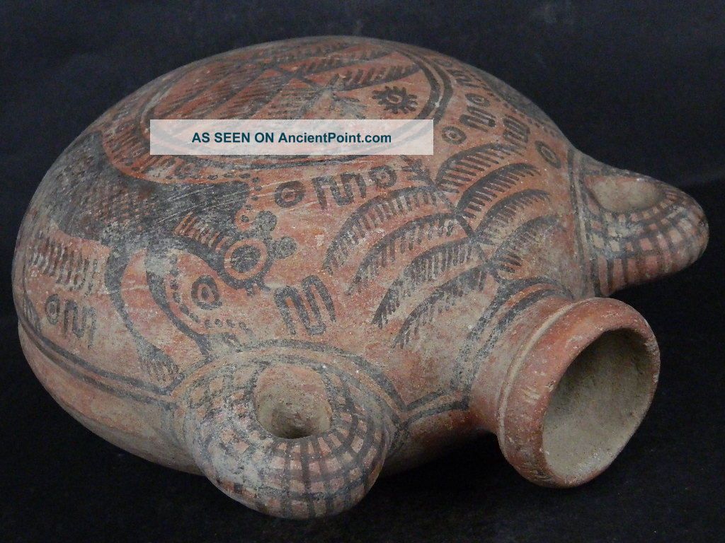 Ancient Huge Size Teracota Painted Juglet With Lions Indus Valley 2500 Bc Ik471 Egyptian photo