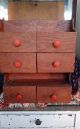 Antique Vintage Primitive Wood Handmade Spice Apothecary Chest Cabinet Make - Do Primitives photo 6