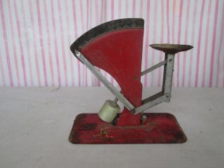 Vintage 1940 ' S Tin Egg Scale Red Barn Find photo