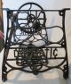 1898 Domestic Treadle Sewing Machine Frame Table Cast Iron Short Base Industrial Sewing Machines photo 9