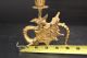 Vintage Antique Ornate Figural Solid Brass Griffin Dragon Candle Sticks Metalware photo 3