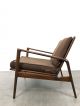 Vintage Ib Kofod Larsen Attr Scuptural Lounge Chair Mid Century Danish Modern Mid-Century Modernism photo 1