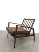 Vintage Ib Kofod Larsen Attr Scuptural Lounge Chair Mid Century Danish Modern Mid-Century Modernism photo 7