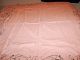 Vintage Mid Century Tablecloth Signed John Gieroch Pink & Black Cotton 52 