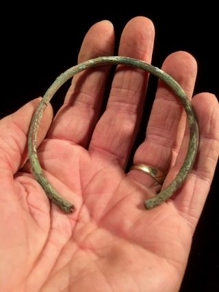 Viking Arm Ring Bracelet Solid Bronze 22 Gram Age 793 - 1066 Ad Baltic Region Z photo