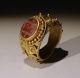 Substantial Ancient Roman Gold Intaglio Ring With Eagle - Circa 2nd Century Ad Roman photo 2