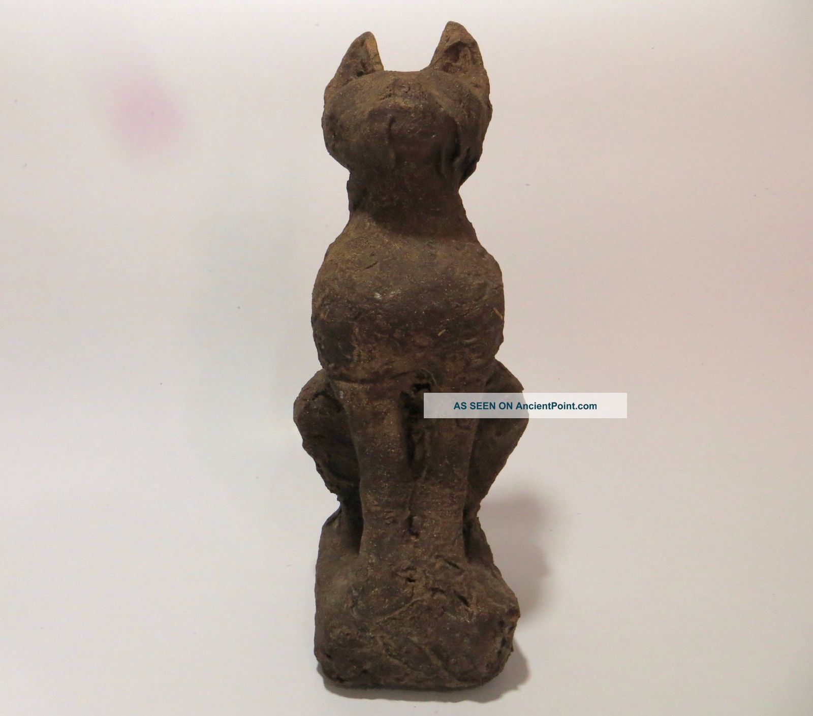 Rare Huge Ancient Egyptian Mummified Wooden Bast Bast Cat Statue 664 - 332 Bc Egyptian photo