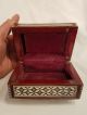 Inlaid Mother Of Pearl And Bone 1930 ' S Wooden Trinket Box Middle East photo 1