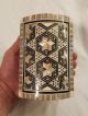 Inlaid Mother Of Pearl And Bone 1930 ' S Wooden Trinket Box Middle East photo 3