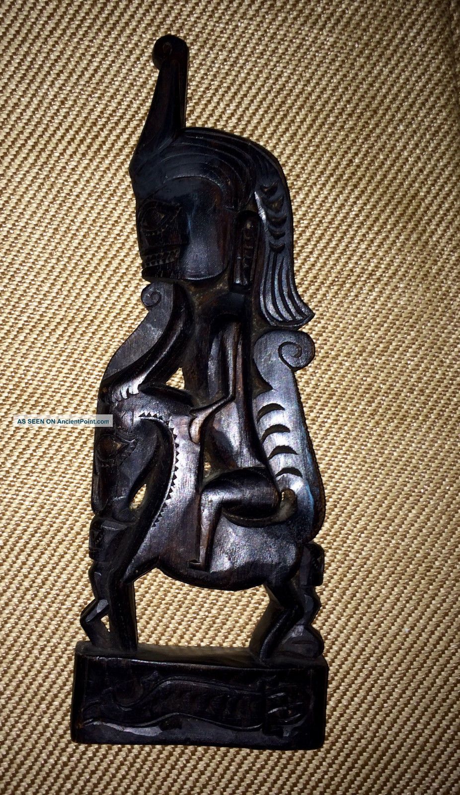 Authentic Singa By The Batak Sumatra Indonesia Wood Hand - Carved Figure Man/beast Pacific Islands & Oceania photo