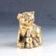 Chinese Brass Hand - Carved Pig Statue W Qing Dynasty Mark Ep0241 Figurines & Statues photo 3