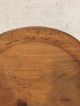 Worn Antique Primitive Early Wooden Wood Round Cutting Bread Plate Cutting Board Primitives photo 1