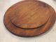 Worn Antique Primitive Early Wooden Wood Round Cutting Bread Plate Cutting Board Primitives photo 6