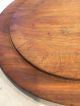 Worn Antique Primitive Early Wooden Wood Round Cutting Bread Plate Cutting Board Primitives photo 7