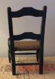Antique American Country Folk Art Doll Chair - Early Painted Surface - Pristine Primitives photo 2
