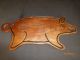 Vintage Wood Piggy Cutting Board Pig Bread Board Antique Primitives photo 1