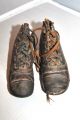 Antique 1800 ' S Victorian Brown Leather Lace Up High Boots Baby 2 Shoes Primitives photo 1