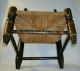 19th Century Hitchcock Type Paint & Stenciled Toy Chair W/ Rush Seat Primitives photo 6