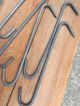 (5) Vintage Rustic Industrial Hanging Galvanized Meat Hook ' S Marked Swift,  Cn&w Primitives photo 1
