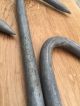 (5) Vintage Rustic Industrial Hanging Galvanized Meat Hook ' S Marked Swift,  Cn&w Primitives photo 3