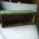 Antique Box,  Shadow Box,  Vintage Primitive Wood,  Old Green Paint Primitives photo 1
