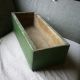 Antique Box,  Shadow Box,  Vintage Primitive Wood,  Old Green Paint Primitives photo 2