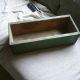 Antique Box,  Shadow Box,  Vintage Primitive Wood,  Old Green Paint Primitives photo 3