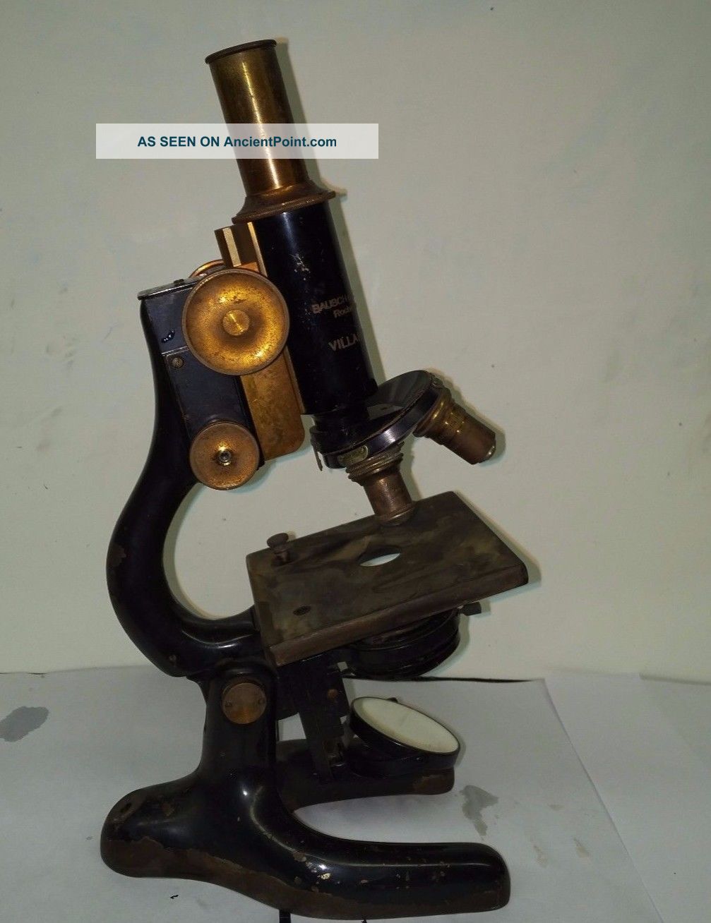 Antique 1915 Bausch And Lomb Microscope Acceptable Condition/ All Lenses Microscopes & Lab Equipment photo
