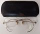 Antique Optical Octagon Eyeglasses 1/10 12k Gf Rimless O.  E.  Day Mohawk Ny W Case Optical photo 7