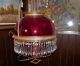 Antique Cranbery Hanging Oil Or Electric Lamp With Bradely & Hubard Puley Lamps photo 3