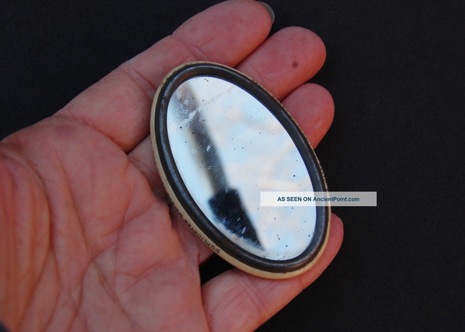Pocket Mirror Antique Celluloid Advertising Beauty Matchless Louisville