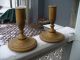 Old 1942 Wooden Serving Tray And Candle Sticks Holders Gold Paint Wedding Gift Trays photo 8