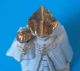 Vintage Madonna Christ Child Porcelain Figurine Mary Jesus Gilt Trim Antique 5” Figurines photo 4