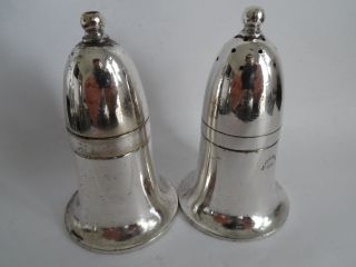 Silver Plate Hotel Ware Salt & Pepper Shakers By Mappin & Webb - Heatherbank photo