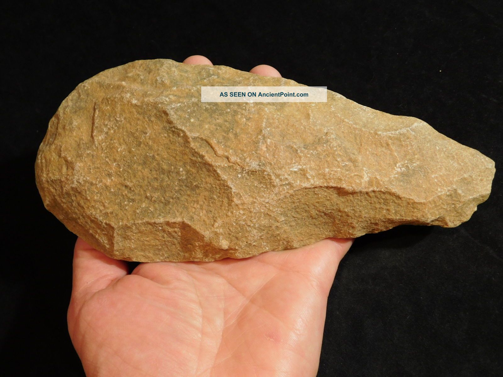 A Big One Million Year Old Early Stone Age Acheulean Handaxe Mauritania 810gr E Neolithic & Paleolithic photo