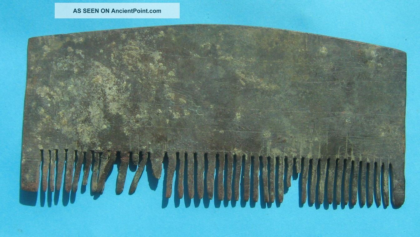 Ancient Bronze Comb Viking photo