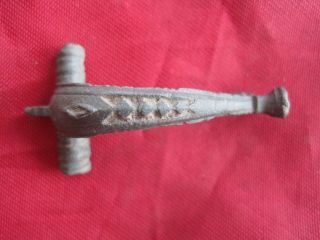 Roman Bow Brooch (uk Metal Detecting Find) photo