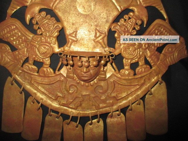 Chimu,  Moche Culture Gold Gilded Crown Pre Columbian Precolumbian Chavin The Americas photo