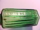 1880s Antique Blue Green 6 Sided Ribbed Miniature Poison Bottle 1 Ounce Vg, Bottles & Jars photo 1