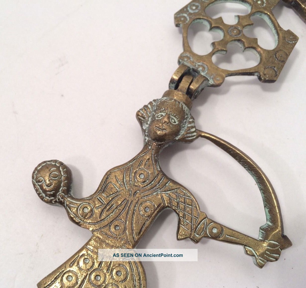 Antique Byzantine Brass Cross Metal Art Byzantine photo