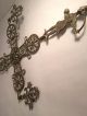 Antique Byzantine Brass Cross Metal Art Byzantine photo 6